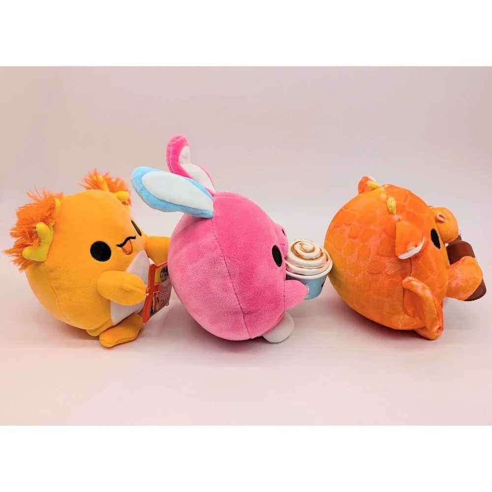 3 Zuru Snackles Plush Series 1 Axolotl Dragon Bunny 5